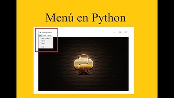 Python - Tkinter - Crear Menú en Interfaz