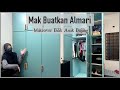 Mak Buatkan Almari Untuk Makeover Bilik Anak Bujang : Diy Almari Pakaian