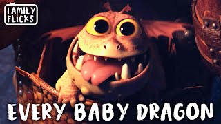 Every Scene With A Baby Dragon In It | How To Train Your Dragon 3 (2019) | Family Flicks