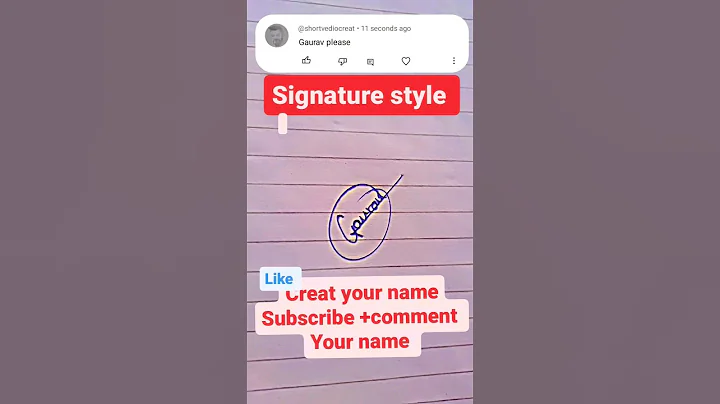 Gaurav name signature new style 📶