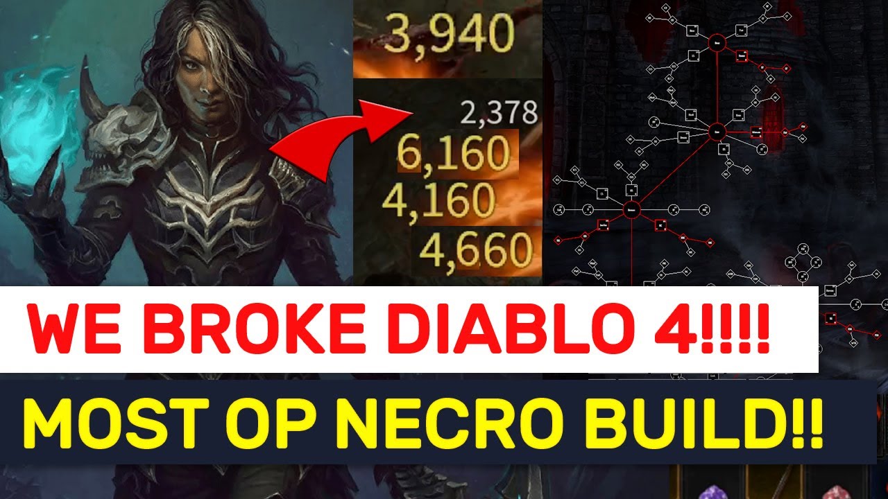 Diablo 4: MOST BROKEN Necromancer UNKILLABLE Build!!!