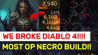 Diablo 4: MOST BROKEN Necromancer UNKILLABLE Build!!!