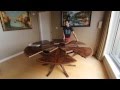 Expanding Circular Dining Table in Walnut