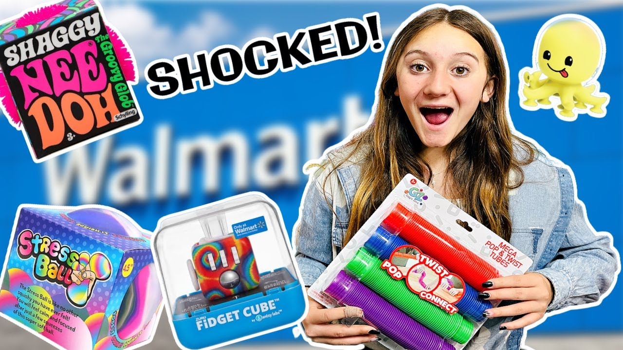SHOCKED AT HOW MANY FIDGETS WE FOUND at WALMART 😬