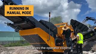 How to crush with the ARK 2716 jaw crusher in manual and auto mode