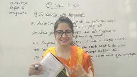 CLASS VI ENGLISH 14-09-2021 BY MS. SHWETA SHUKLA