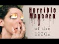 Horrible Mascara of the 1920s - Historical Cosmetics Demonstration, Edwardian Beaded Eyes, Vaseline