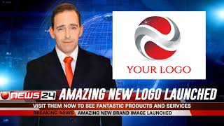 Breaking News Video With Your Company Logo - Intro Maker