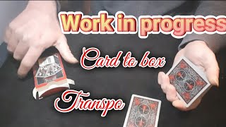 Idea for a 2 card transpo. Card Mat Tutorials.