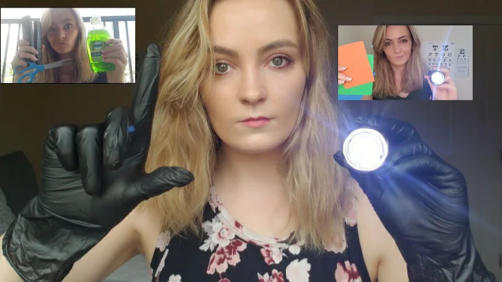 ASMR 1 MINUTE CRANIAL NERVE EXAM COMPILATION (1 MINUTE ASMR)