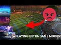 Playing Every Extra Mode Playlist In Rocket League! (*MEGA RAGE*)