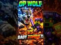 op wolf vs op baby zombie #shorts #shortsfeed #youtubeshorts