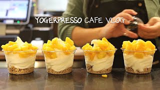 【4K】[SUB] 💛당신이 잠 못 드는 밤, 항상 깨어있겠어요💛│YOGERPRESSO CAFE VLOG│요거프레소 브이로그│카페 브이로그│ASMR│
