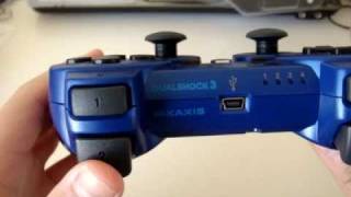 PS3 Dualshock 3 Wireless Controller Unboxing (Metallic Blue)