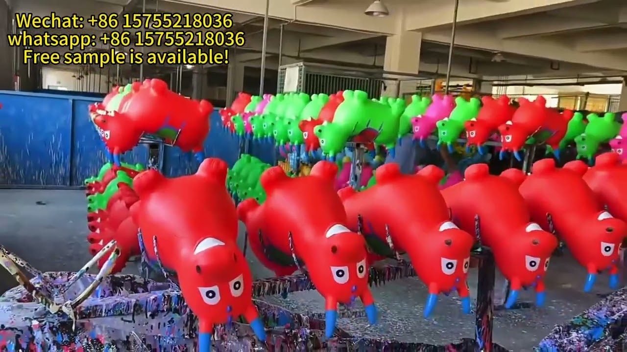 Factory Price Support Custom logo PVC Material Jumping Horse Toy Kids Inflatable Bouncing Horse