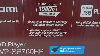 Sony DVP SR760 DVD Player with Picture Enhancing Technology Real Box Social video By Clicker Sevo