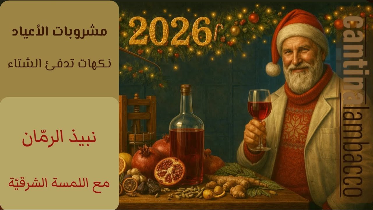 نبيذ الرمان الشرقي  من عصير معلب إلى شراب مخمّر 12% خطوة بخطوة Pomegranate wine