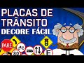 COMO DECORAR PLACAS DE TRÂNSITO, REGULAMENTAÇÃO, ADVERTÊNCIA, OBRAS, SERVIÇOS AUXILIARES, INDICATIVA