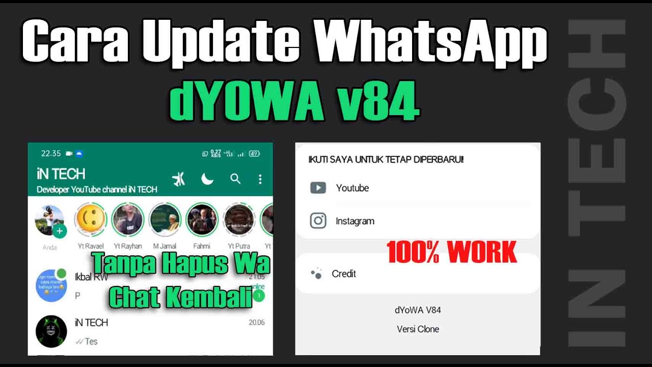 ✅Cara Update WhatsApp dYOWA v84 Tampilan iOS Terbaru 2022