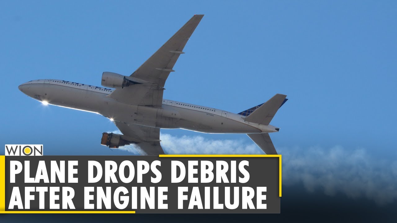 United flight suffers engine failure, drops debris but safely returns