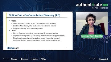Authenticate 2022: Case study - Enterprise PIV - authentication sans active directory