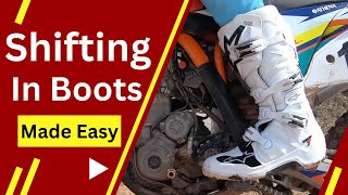 How To Shift A Dirt Bike With Boots!