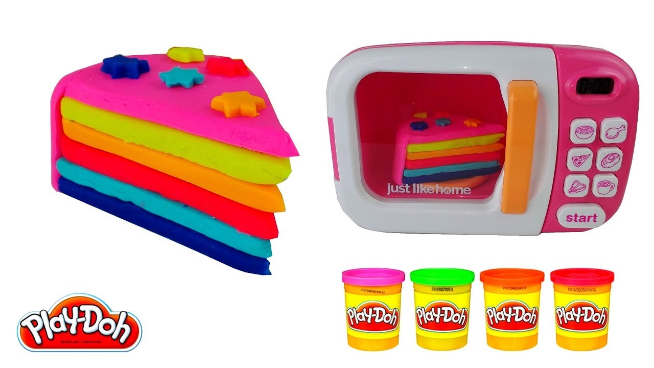 UN BEAU GÂTEAU COLORÉ PLAY DOH - Des créations avec de la pâte à