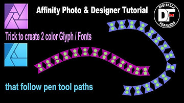 Trick to create 2 color Font or Glyph Affinity Photo and Designer tutorial.