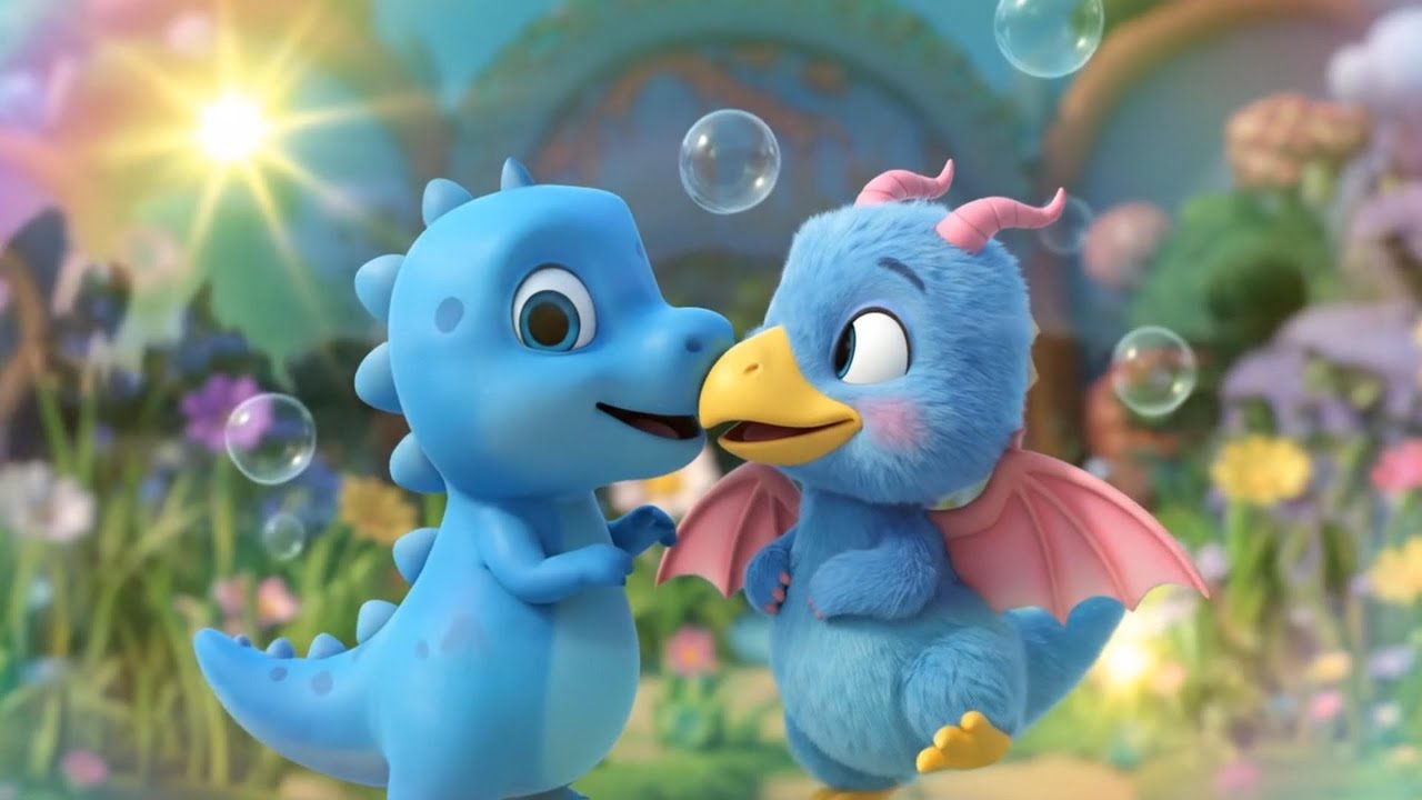 Bobo the Little Dinosaur Creates Magic Bubbles to Save the Valley | Cute 3D Dinosaur Animation