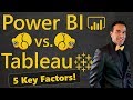 Power BI vs Tableau 🔥 5 Factors to Choose a Winner
