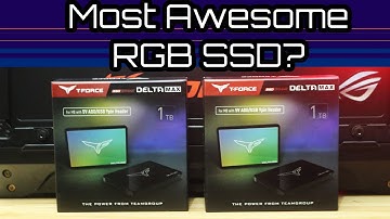 Look at the size of that LED array! T-force Delta MAX RGB SSD