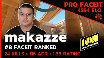 CS2 POV | makazze NAVI Junior HIGH ELO FACEIT🔥 w/dav1g/SunPayus/alex (ANUBIS) FACEIT LVL 10
