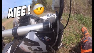 GROS CRASH POUR MA PREMIÈRE FOIS SUR TERRAIN ! 🚑