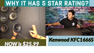 Kenwood 6 1/2"  KFC1666S Speaker Unbox Sound test and review Best car audio