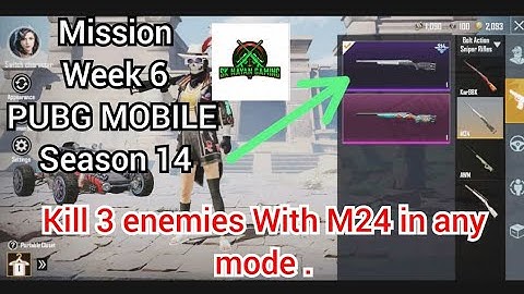Kill 3 enemies With M24 in any mode . Mission Week 6 PUBG MOBILE