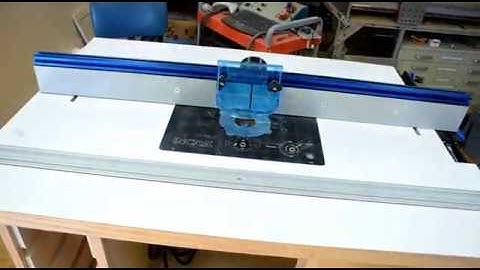 working on the router table