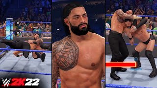 WWE 2K22 Roman Reigns Gameplay, Finisher & NEW Signature Move (WWE 2K22 Gameplay)