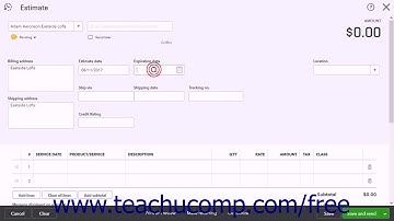 QuickBooks Online Plus 2017 Tutorial Enabling and Creating Estimates Intuit Training