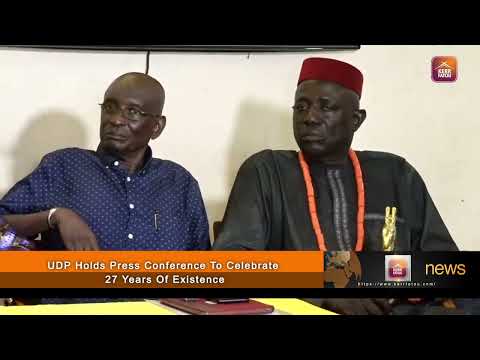 UDP Holds Press Conference To Celebrate 27 Years Of Existence