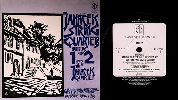 Janáček - String Quartet No.1 (Janáček Quartet) (vinyl: MC-1x, Graham Slee, CTC Classic 301)