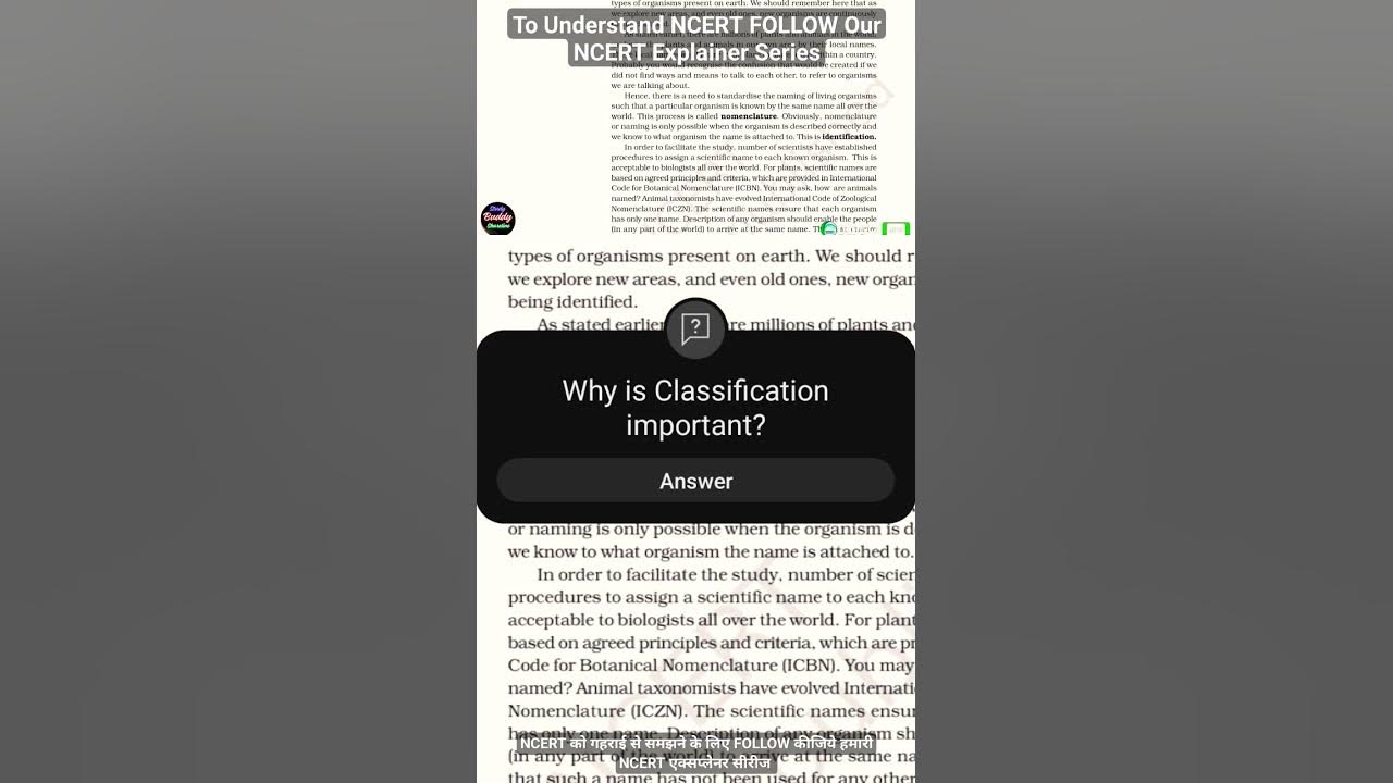 Why is classification important livingworld science taxonomy neet