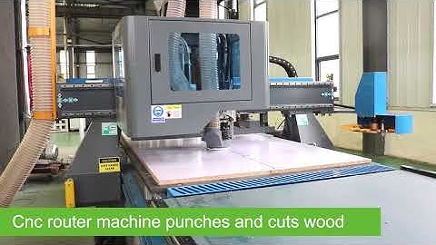 Automatic loading and unloading cnc woodworking router machine