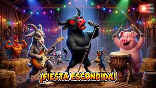 ¡La Fiesta Escondida del Toro Cara Negra! 🐂🎉😂 | Solo Alegría Niños