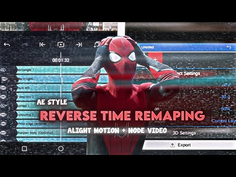 AE LIKE REVERSE TIME REMAPING in mobile 😮‍💨🗿 || Alight Motion + Node video || +( free preset )