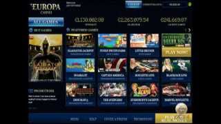 Europa online casino screenshot 3