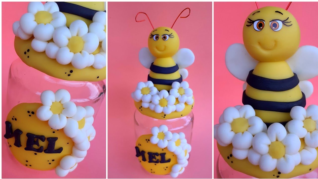 Vidro Decorado Com Biscuit | fácil de fazer | Aulinha De biscuit | passo a passo completo