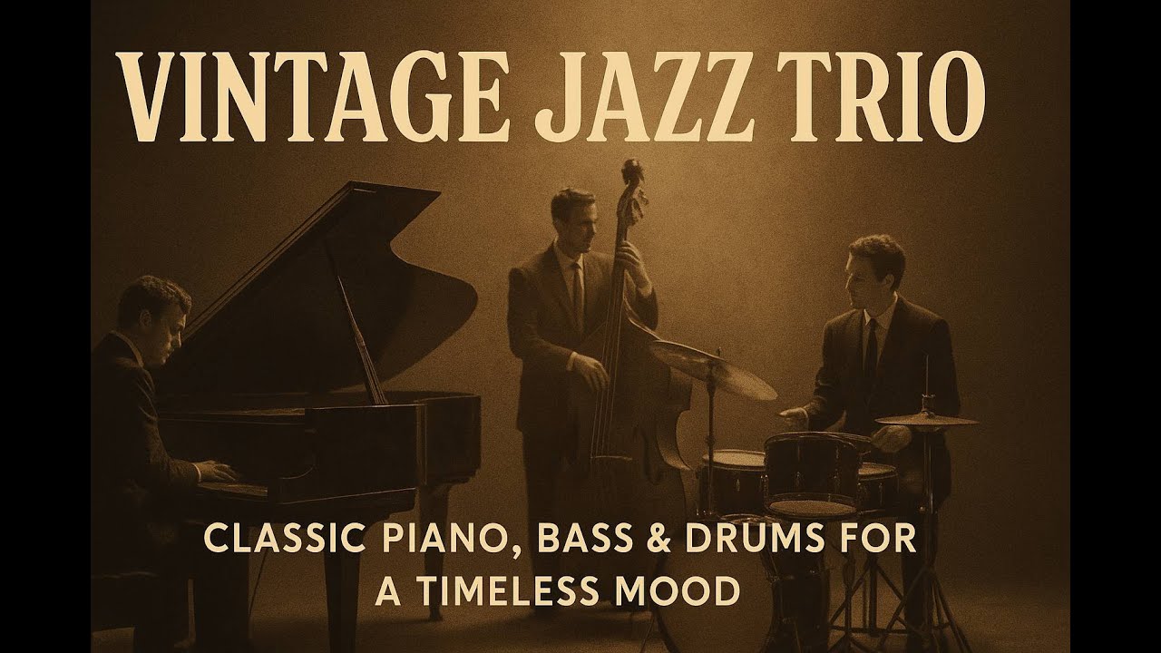 Vintage Jazz Trio – Classic Piano, Bass & Drums for a Timeless Mood