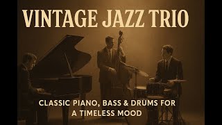 Vintage Jazz Trio  Classic Piano Bass U0026 Drums For A Timeless Mood