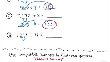 Mental Math: Estimating Quotients using Rounding and Compatible Numbers