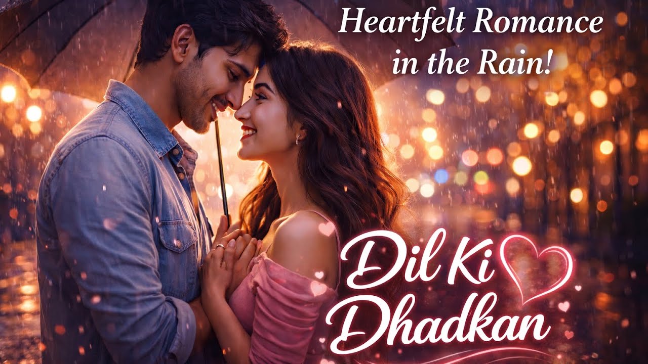 Dil Ki Dharkan 💖 – Heartfelt Romance in the Rain!#lovesong #youtubemusic 